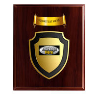 Plaque de conception OEM avec imprimé, gravé pour souvenir, prix, plaque de bouclier en bois vierge Offre Spéciale par Power Hint