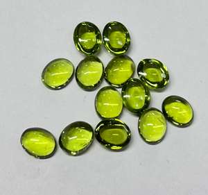 Peridoto Natural Oval Cabujón Corte Piedras preciosas sueltas 2x4 a 20x30mm Directo del fabricante Precio al por mayor para la fabricación de joyas - Product Image 1