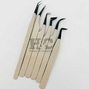 Nouveau Style Pêche Pince À Épiler Conception Dollar Style Pince À Cils Extension De Cils Pince À Épiler Vison Durable En Acier Inoxydable - Product Image 4