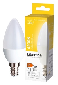 Lampada a Candela LED Libertina E14 8W 4200K 710Lm (GSC 600015002) - Product Image 1