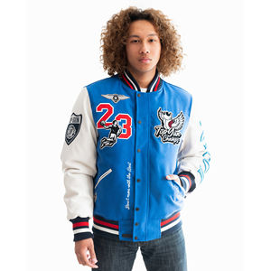 Nueva marca por encargo al por mayor en blanco Varsity chaquetas nueva moda invierno Varsity chaqueta personalizada Letterman chaqueta para los hombres - Product Image 5