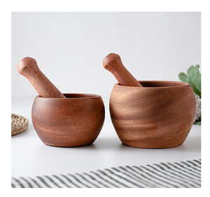 ครกและสากทำด้วยมือเครื่องมือบดและแกดเจ็ตเครื่องมือสมุนไพรเครื่องเทศ - Product Image 2