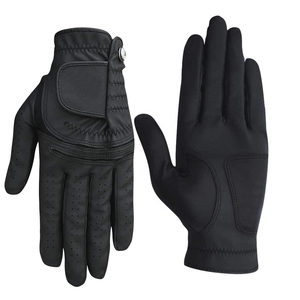 Gants de golf durables en cuir véritable Cabretta Gants de golf à doigts entiers en cuir pour hommes Gants de golf antidérapants de haute qualité à bas prix - Product Image 3
