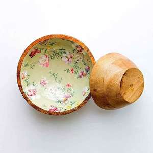 ชามสลัดไม้อะคาเซียแนววินเทจสำหรับโรงแรมและร้านอาหารชามไม้ออกแบบตกแต่งงานปาร์ตี้ตามสั่ง - Product Image 4