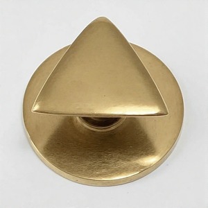 CrownEdge <b>Triangle</b> Brass Knob for Bold Interior Dresser Cupboard Door Knob Drawer Handle for Villa Hotel Furniture Apartment - Product Image 5