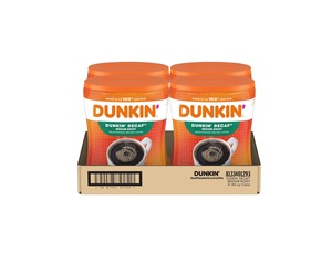 กาแฟบดดันคิน'เดคาฟ' คั่วกลาง ขนาด 30 ออนซ์ กระป๋องบรรจุของแห้ง (แพ็ค 4 ชิ้น) - Product Image 1