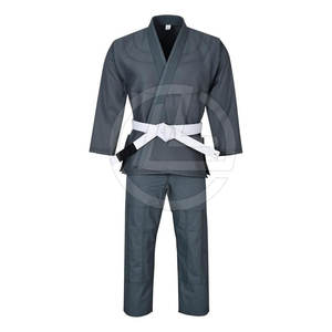 Conjunto BJJ Gi elegante para hombre con ajuste cónico y detalles de contraste Conjunto completo de tela de algodón 100% con material fuerte - Product Image 3