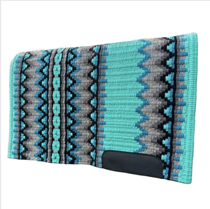 Manta de sillín Western Show lista para competición de Ciclistas Profesionales Mezcla de lana ligera para uso profesional - Product Image 1