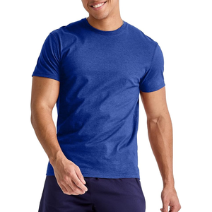 Vente en gros Streetwear personnalisé t-shirt de créateur mode en gros hommes T-Shirt microfibre Crew Fitness col arrondi sport - Product Image 1