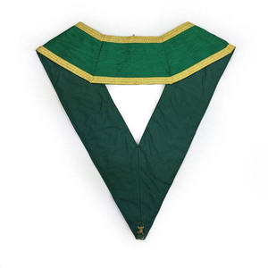 Collier maçonnique personnalisé en broderie à la main avec des fils de cérémonie, collier maçonnique artisanal pour officiers - Product Image 4