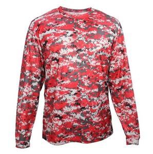 เสื้อยืดลายพรางแขนยาวผ้าคอตตอนพลัสไซส์ผ้านิ่มพิเศษสำหรับผู้ชายระบายอากาศได้ดี - Product Image 1