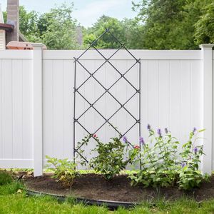 Enrejado de metal para jardín, diseño de montaje en pared para exteriores, para enredaderas que florecen, mejora la estética y la organización del jardín. - Product Image 6