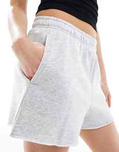 Shorts de bain personnalisés en gros avec logo imprimé DTF, taille élastique pour femmes, séchage rapide, respirant, 100% coton molletonné, streetwear sportif - Product Image 6
