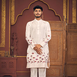 Mughal jacquard designer kurta - Product Image 1