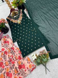 ชุดประจำชาติของผู้หญิงคอลเลกชั่นชาราราผ้าไหมผ้าจอร์เจียเทียมดีไซน์ปักลายทำงานสำหรับงานปาร์ตี้ - Product Image 6