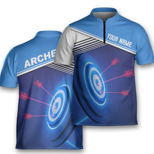 Camiseta de fútbol reversible para mujer deportiva con tiro con arco y nombre de equipo personalizado, camisetas polo informales de manga corta - Product Image 4