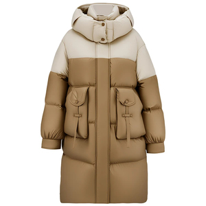 Vêtements pour femmes veste doudoune veste d'hiver Zip matelassé vers le bas manteaux poche vêtements d'extérieur à capuche chaud 2023 veste d'hiver femmes - Product Image 3