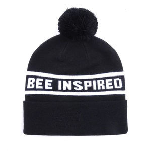 Bonnet d'hiver unisexe pour adultes avec personnage et motif à carreaux 100% acrylique teint dans l'espace et broderie Utilisation sportive - Product Image 1