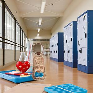 Vintage Copper Oval Keyring Fashionable Metal Promotional Item with Durable Finish 10mm Classic Design - Product Image 6