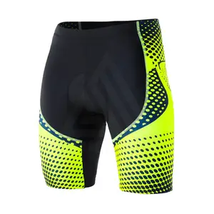 2024 Shorts de ciclismo acolchoados esportivos com desenho mais recente, shorts de ciclismo elásticos totalmente em spandex de quatro vias