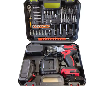 Juego de Herramientas Eléctricas de Litio de Alta Resistencia, 4 Piezas, Kit de Taladro Percutor Eléctrico, Batería Recargable de 4.0Ah, Accionamiento de 1/2 - Product Image 3