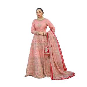 ชุดเดรสผ้าพิมพ์ลายแบบปากีสถาน / ชุดปัญจาบแบบพิมพ์ลาย Salwar Kameez / ชุดสำเร็จรูปสำหรับสุภาพสตรีในลาฮอร์ - Product Image 4
