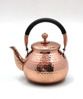 Magnifique service à thé et à café en cuivre classique ROSHAN HANDICRAFTS, capacité de 500 ml, artisanat résistant à la chaleur pour la maison