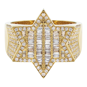 Nouvelle bague en argent 925 de style hip-hop, argent fin haut de gamme, moissanite taille diamant, plaqué rhodium, sertie à griffes, pour mariage et fête - Product Image 1