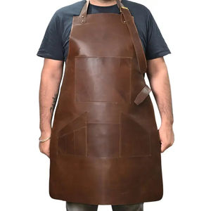 Factory Price Leather <b>Apron</b> Durable <b>Kitchen</b> <b>Aprons</b> Welding Work Wear Fire Resistant Adjustable Customized Cowhide Leather <b>Apron</b> - Product Image 1