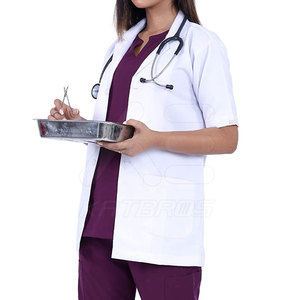 Bata de Laboratorio Unisex de Talla Grande, 100% Algodón, Alta Calidad, para Uso Hospitalario, Suministro Directo de Fábrica - Product Image 3
