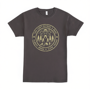 คุณไม่สามารถวิ่งหนีหมีได้ เสื้อยืดโปรโมชั่น - Product Image 2