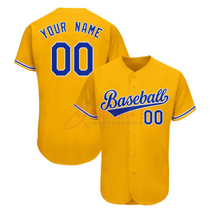 Customizable Button-Down <b>Baseball</b> Jersey Embroidered Team Name Numbers Breathable Wholesale <b>Tee</b> Shirts for Adults Kids for - Product Image 4