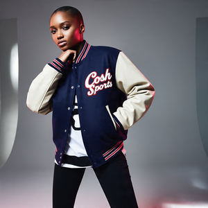 Veste universitaire en similicuir véritable pour hommes avec broderie de logo personnalisé, style décontracté, couleur dégradée, veste universitaire de baseball boutonnée - Product Image 6