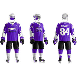Venta al por mayor 2024 nuevo diseño personalizado logotipo sublimación impresión uniforme de hockey sobre hielo conjunto con técnica de diamantes de imitación - Product Image 5