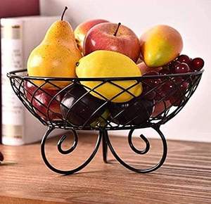 Panier en fil métallique décoratif pour la maison et la cuisine Utilisations polyvalentes de stockage Fabriqué à partir de fil métallique de haute qualité - Product Image 1