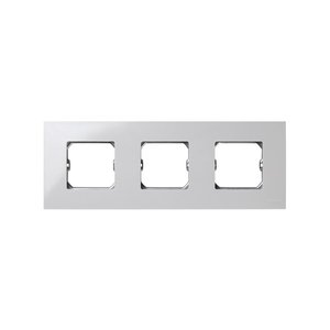 Cornice bianca compatta con 3 elementi e dimensioni 85x233mm. (Simon 27 Play 2700630-030) - Product Image 1