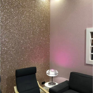 Glittex High Gloss Blue Glitter Non Woven Modern <b>Wallpaper</b> PC 31/12 <b>Roll</b> for Luxury Interior Decoration 9.36 M2 - Product Image 3
