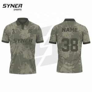 Camiseta de golf de poliéster de secado rápido transpirable para hombre, impresión por sublimación personalizada OEM, polos deportivos de secado rápido personalizados - Product Image 5