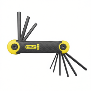 Jeu de clés hexagonales pliantes SAE Stanley 9 pièces, kit d'outils complet 12 pièces - Product Image 2