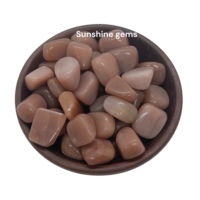 Pierre de soleil polie en vrac et pierre de lune pierres dégringolées pierres précieuses de Quartz naturel pour la guérison sculpté Feng Shui décor à la maison