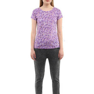 Meilleures ventes T-shirt en coton pour femmes Dernier design Casual O-Neck Regular Length T-shirt pour femmes de haute qualité en stock - Product Image 3