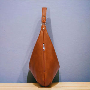 Hot Selling <b>Vintage</b> Hobo Leather <b>Handbag</b> LHB-0111 with Zipper Closure Custom Logo Women's Purses and <b>Handbags</b> - Product Image 4