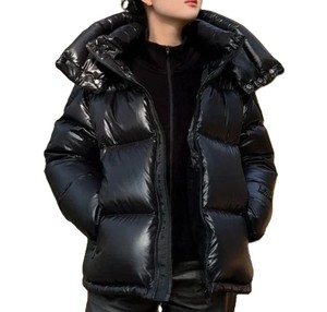 แจ็กเก็ตขนเป็ดมีฮู้ดสำหรับผู้หญิงแจ็กเก็ตฤดูหนาวกันลมมีสไตล์งานตามสั่ง - Product Image 3