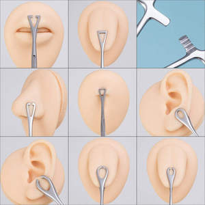 Pince à percer et à tatouer en acier inoxydable durable, pinces chirurgicales manuelles avec sécurité MOL pour les ancrages dermiques et l'utilisation vétérinaire - Product Image 5