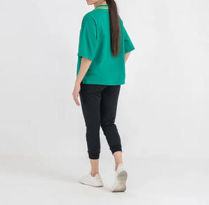 Polo de Diseño Personalizado Extra Grande para Mujer, Polo de Algodón de Manga Corta Estilo Golf, Corte Holgado - Product Image 4