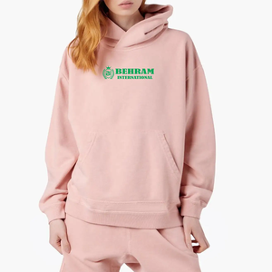 Sudadera con Capucha Oversize de Invierno Behram International, Tejida, de Primera Calidad, con Hombros Caídos, Color Camel, Cómoda, Suave, de Manga Larga - Product Image 4