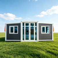 Maison conteneur préfabriquée moderne, portable, extensible et respirante, tout-en-un, pour bureau, entrepôt ou bâtiment commercial