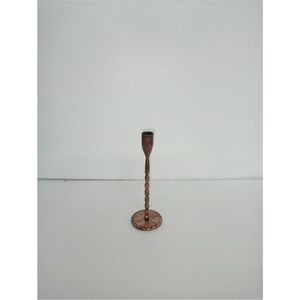 Candelabro de Hierro Forjado Estilo Nórdico, Delgado, Rústico, Vintage, de Bronce, para Velas Cónicas, Decoración para Fiestas Navideñas y Cenas - Product Image 1