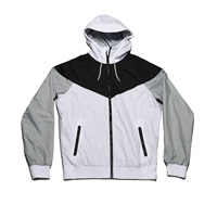 Veste coupe-vent unisexe d'hiver avec capuche, respirante, écologique, réversible, coupe-vent, 100% polyester, motif lettres, service OEM