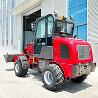 Chargeuse compacte diesel 4 roues, moteur EPA haute puissance, capacité de charge 1 tonne, godet 0,4-0,6 m, hauteur de levage télescopique 4131 mm